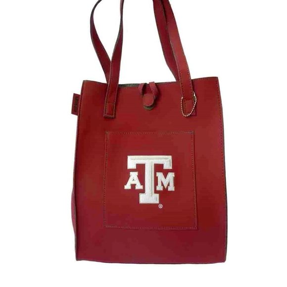 TEXAS A&M AGGIES LEATHER Tote Bag - Picture 1 of 1